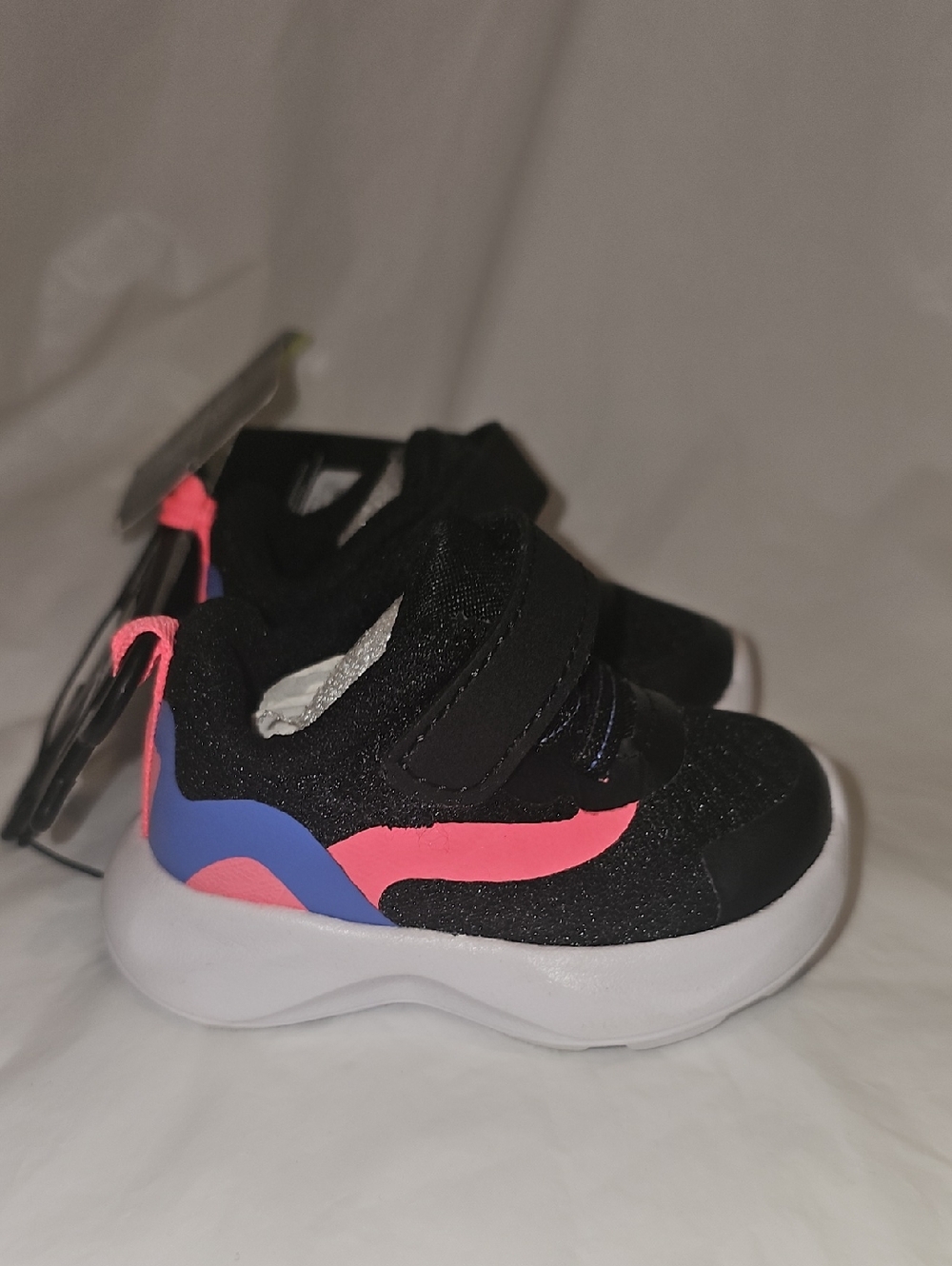 Athletic Works Baby Girls Mesh Jogger Sneakers Size 2 Black New